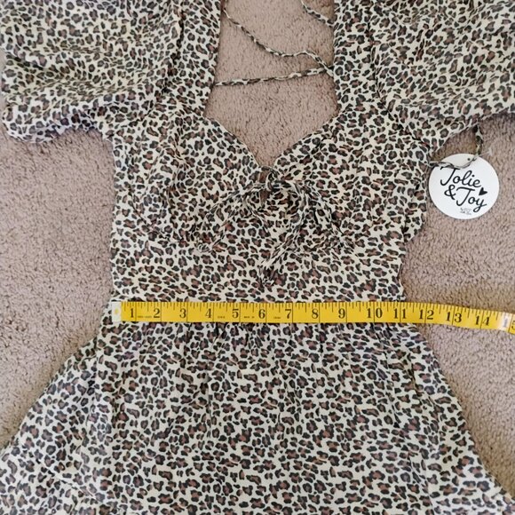 Woman's Jolie & Joy Dress Leopard Print Size M - Picture 8 of 9
